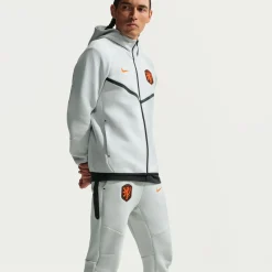 Nike Nederland Tech Fleece Joggingbroek 2026-2028 Lichtgrijs Zwart Feloranje