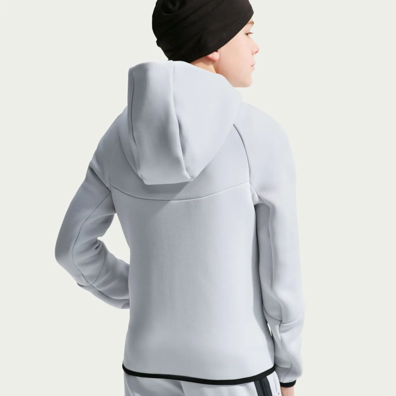 Nike Nederland Tech Fleece Vest 2026-2028 Kids Lichtgrijs Zwart Feloranje