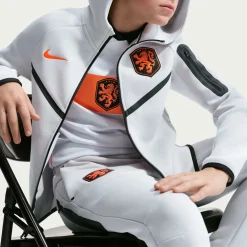 Nike Nederland Tech Fleece Vest 2026-2028 Kids Lichtgrijs Zwart Feloranje