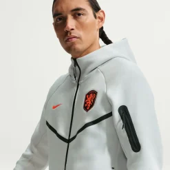 Nike Nederland Tech Fleece Vest 2026-2028 Lichtgrijs Zwart Feloranje