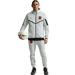 Nike Nederland Tech Fleece Vest 2026-2028 Lichtgrijs Zwart Feloranje