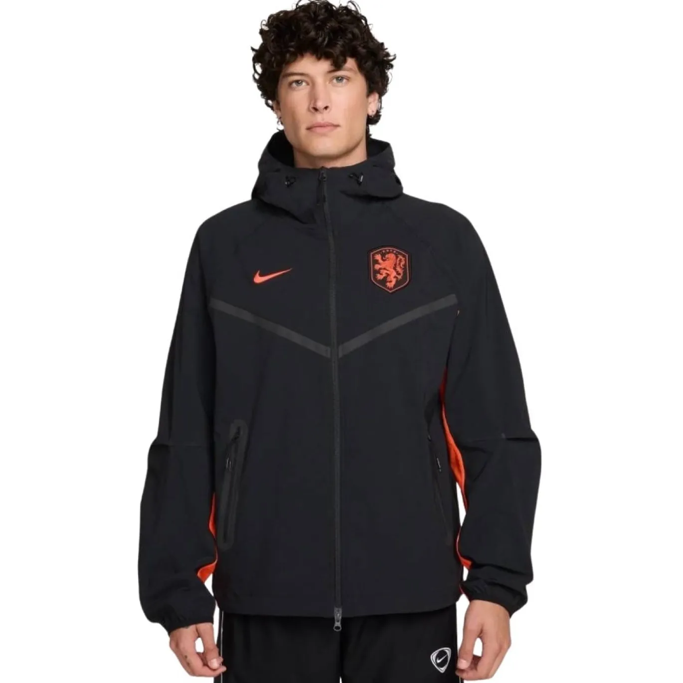 Nike Nederland Tech Woven Trainingsjack 2026-2028 Zwart Oranje