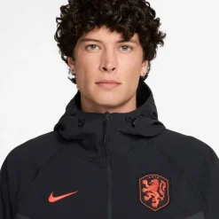 Nike Nederland Tech Woven Trainingspak 2026-2028 Zwart Oranje