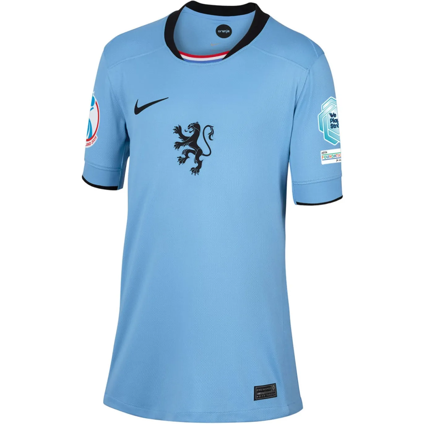 Nike Nederland Uitshirt OranjeLeeuwinnen 2025-2027 Kids + EK 2025 Badges