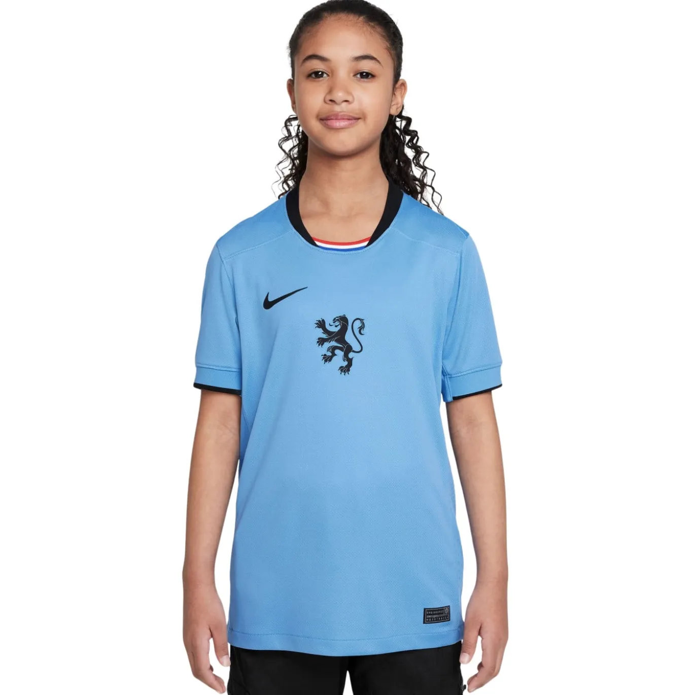 Nike Nederland Uitshirt OranjeLeeuwinnen 2025-2027 Kids + EK 2025 Badges