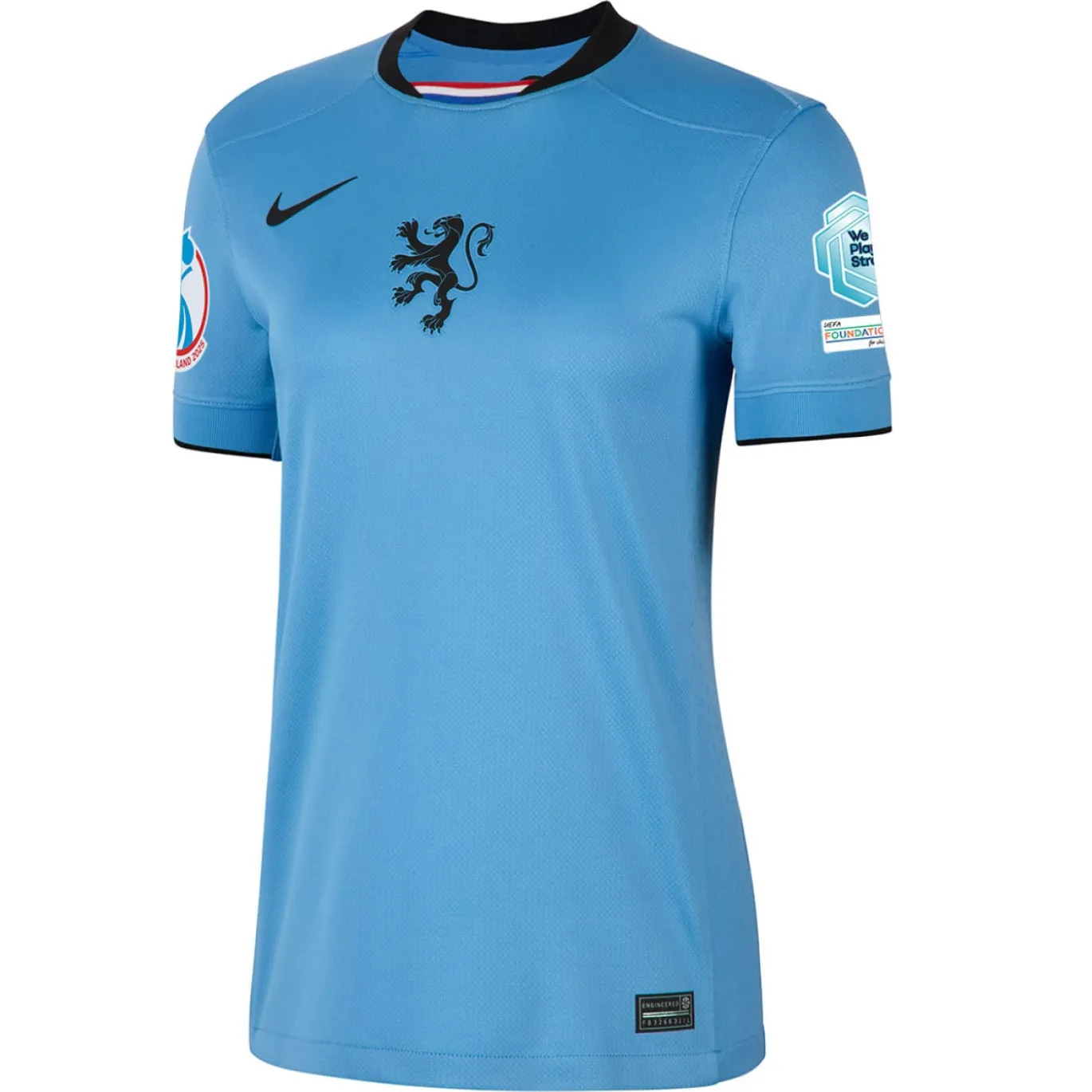 Nike Nederland Uitshirt OranjeLeeuwinnen 2025-2027 Dames + EK 2025 Badges