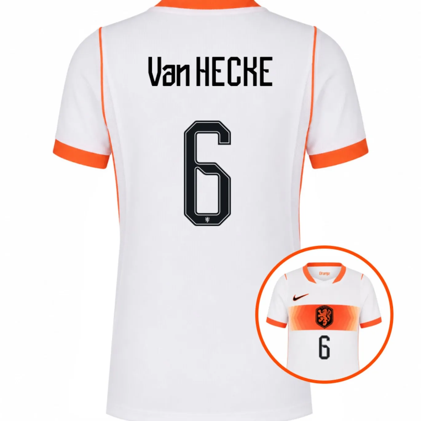 Nike Nederland Van Hecke 6 Uitshirt 2026-2028 Kids