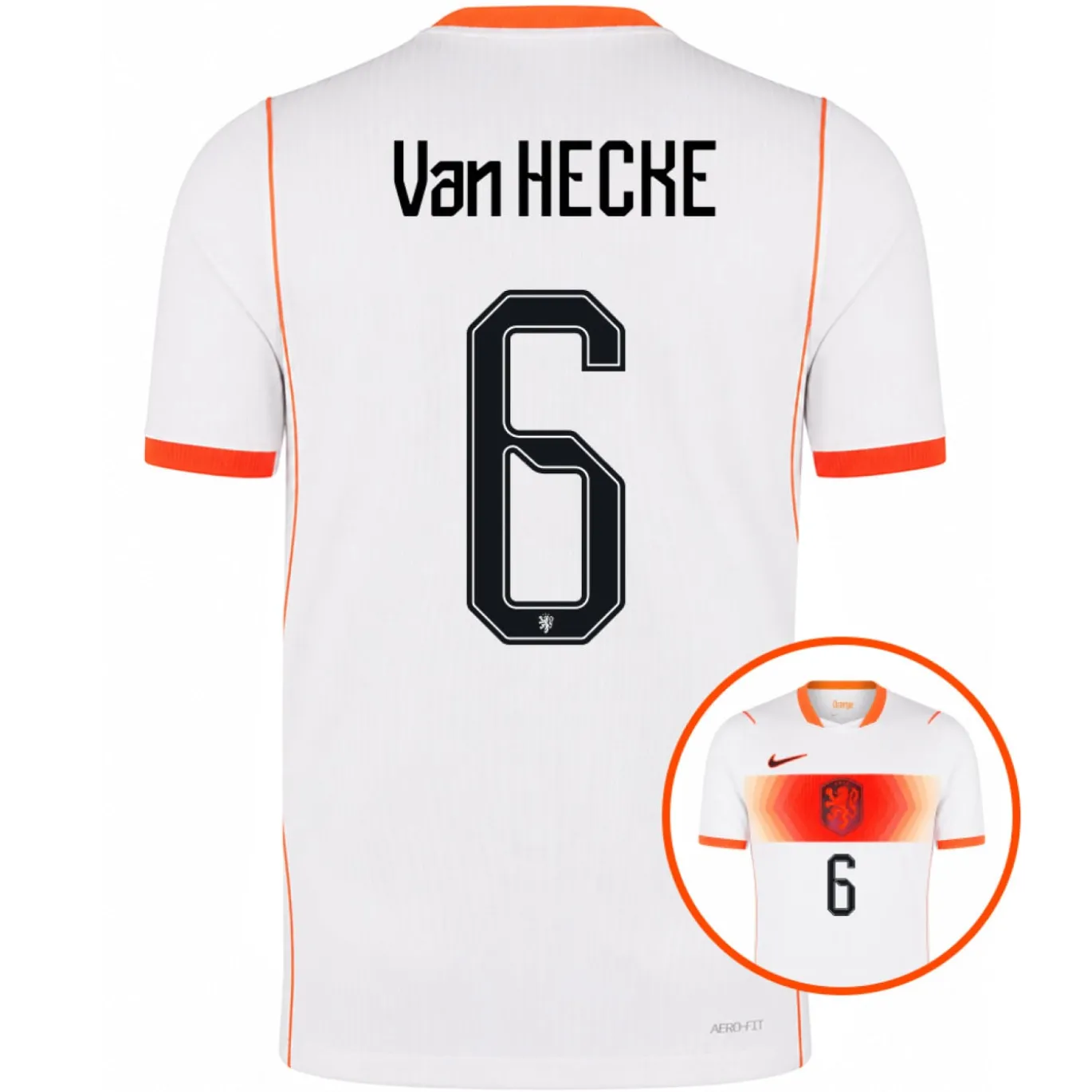 Nike Nederland Van Hecke 6 Uitshirt Authentic 2026-2028