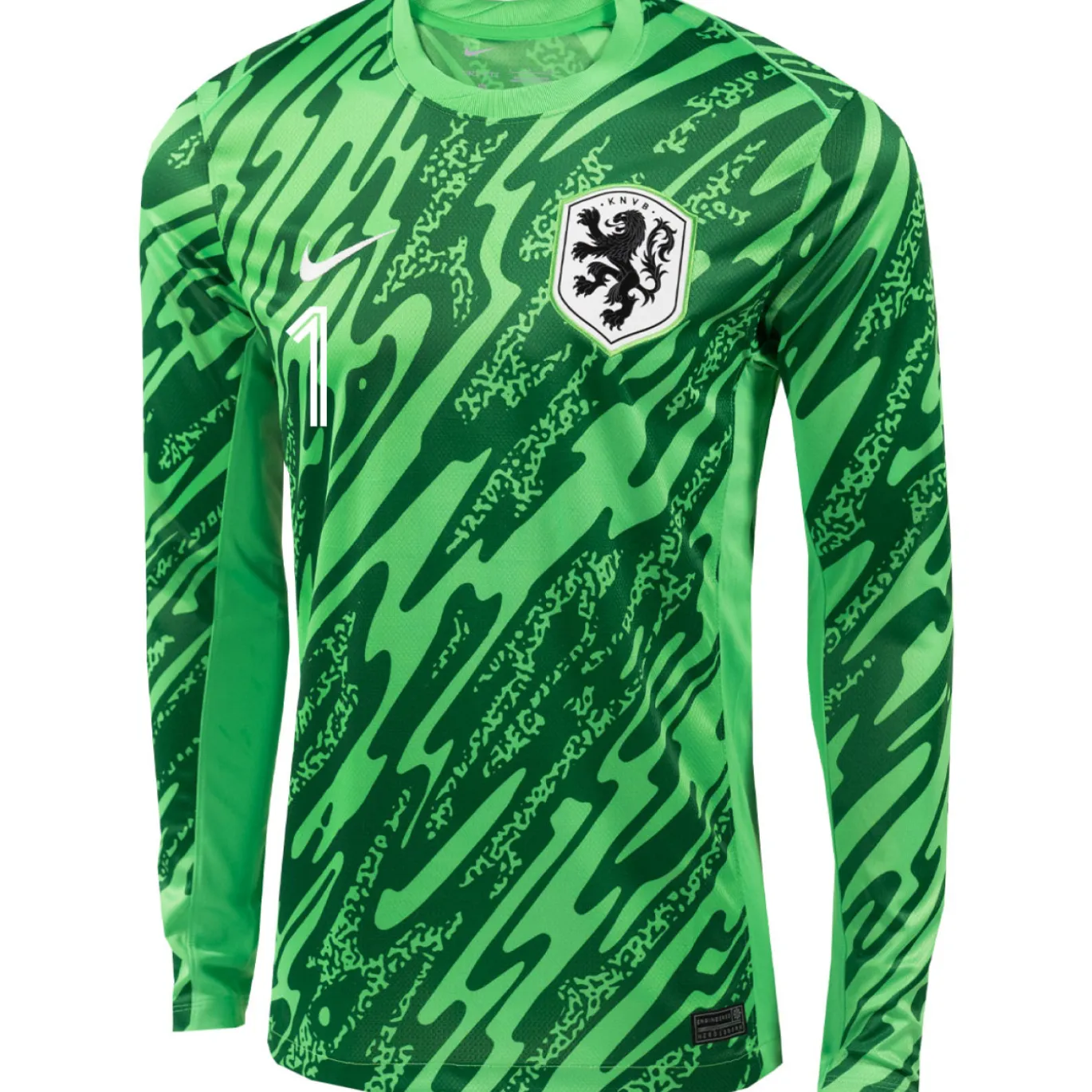Nike Nederland Verbruggen 1 Keepersshirt Lange Mouwen 2024-2026 Groen
