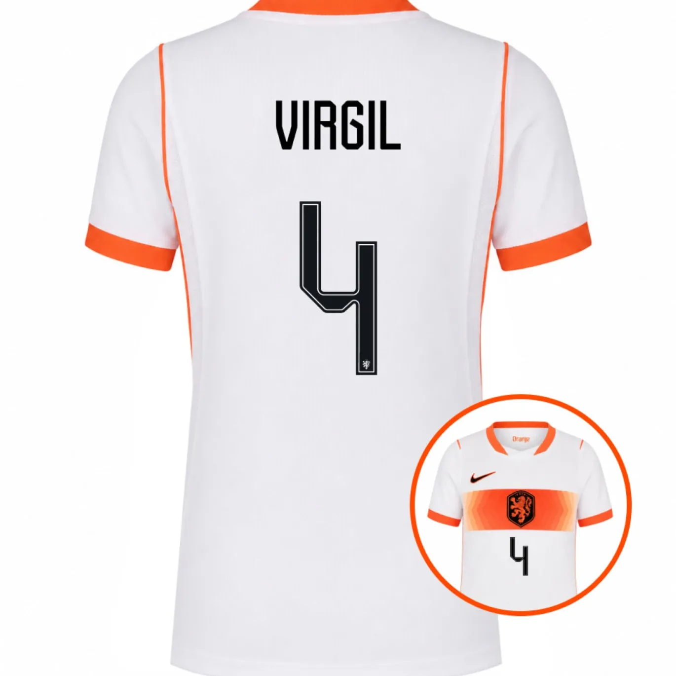 Nike Nederland Virgil 4 Uitshirt 2026-2028 Kids