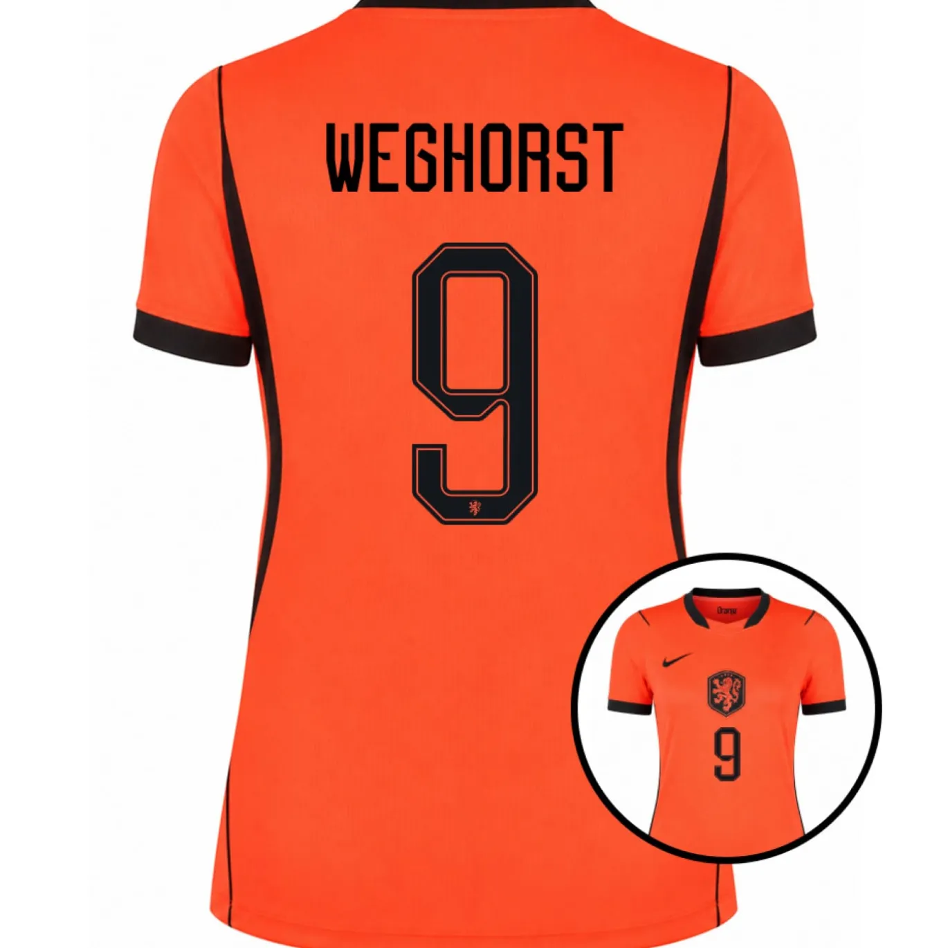 Nike Nederland Weghorst 9 Thuisshirt 2026-2028 Dames