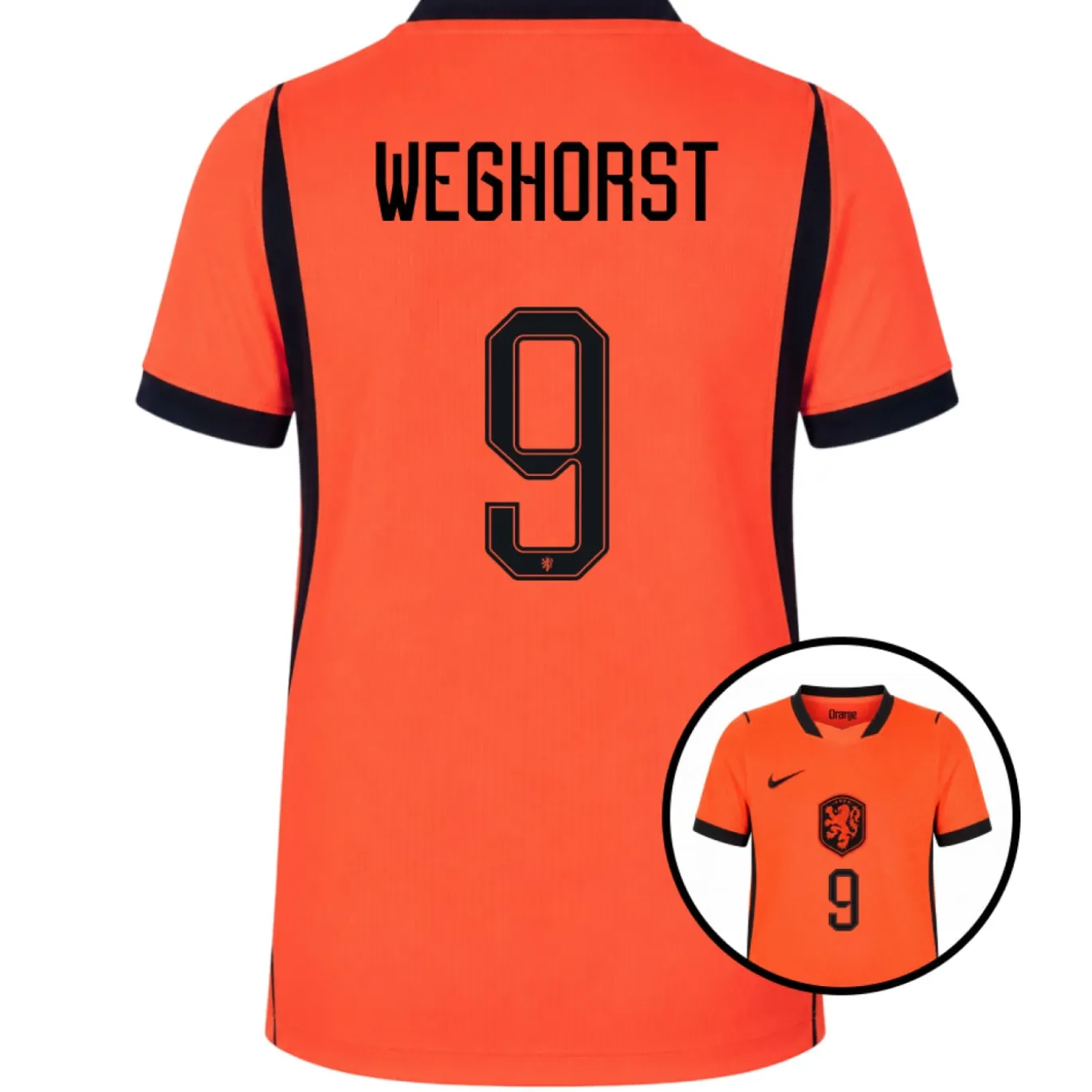 Nike Nederland Weghorst 9 Thuisshirt 2026-2028 Kids