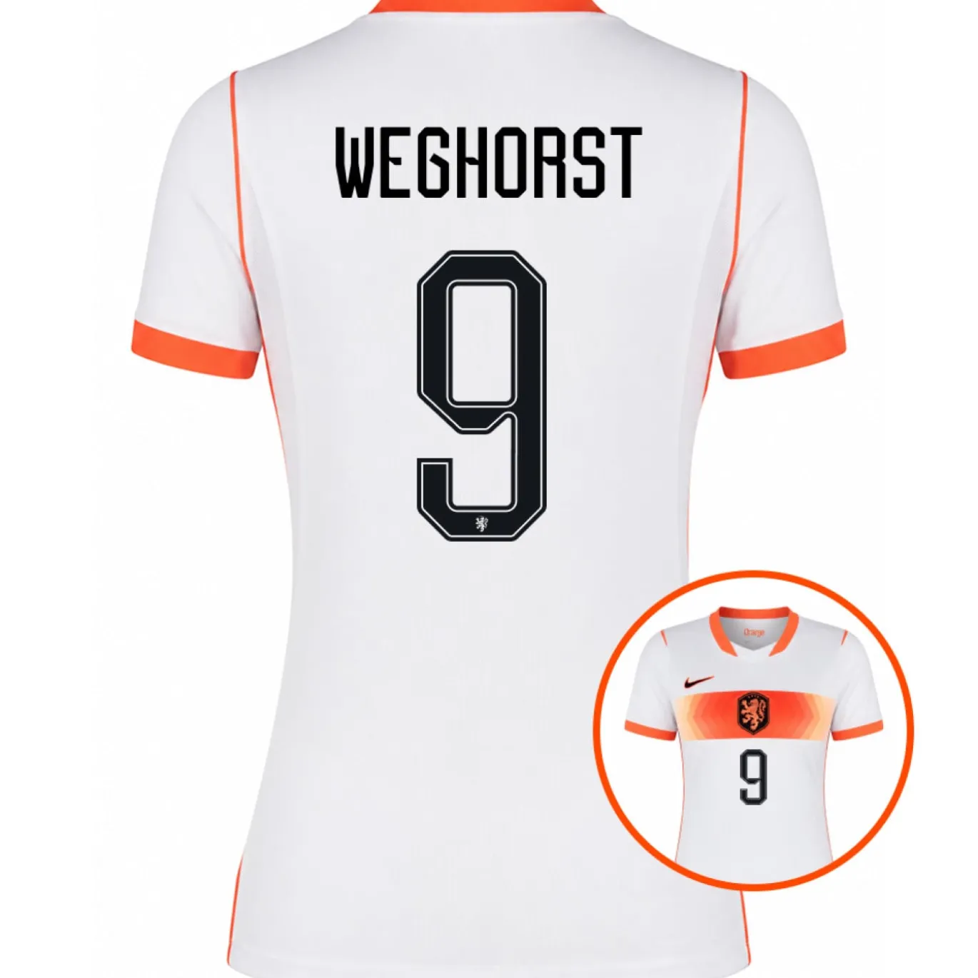 Nike Nederland Weghorst 9 Uitshirt 2026-2028 Dames