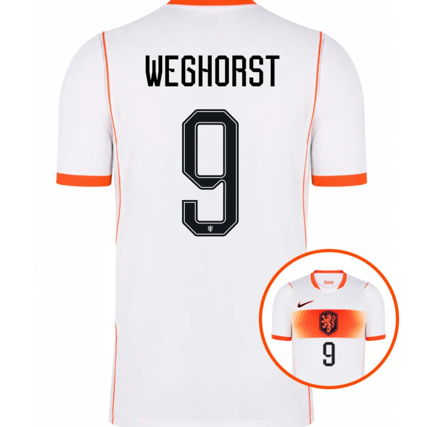 Nike Nederland Weghorst 9 Uitshirt 2026-2028