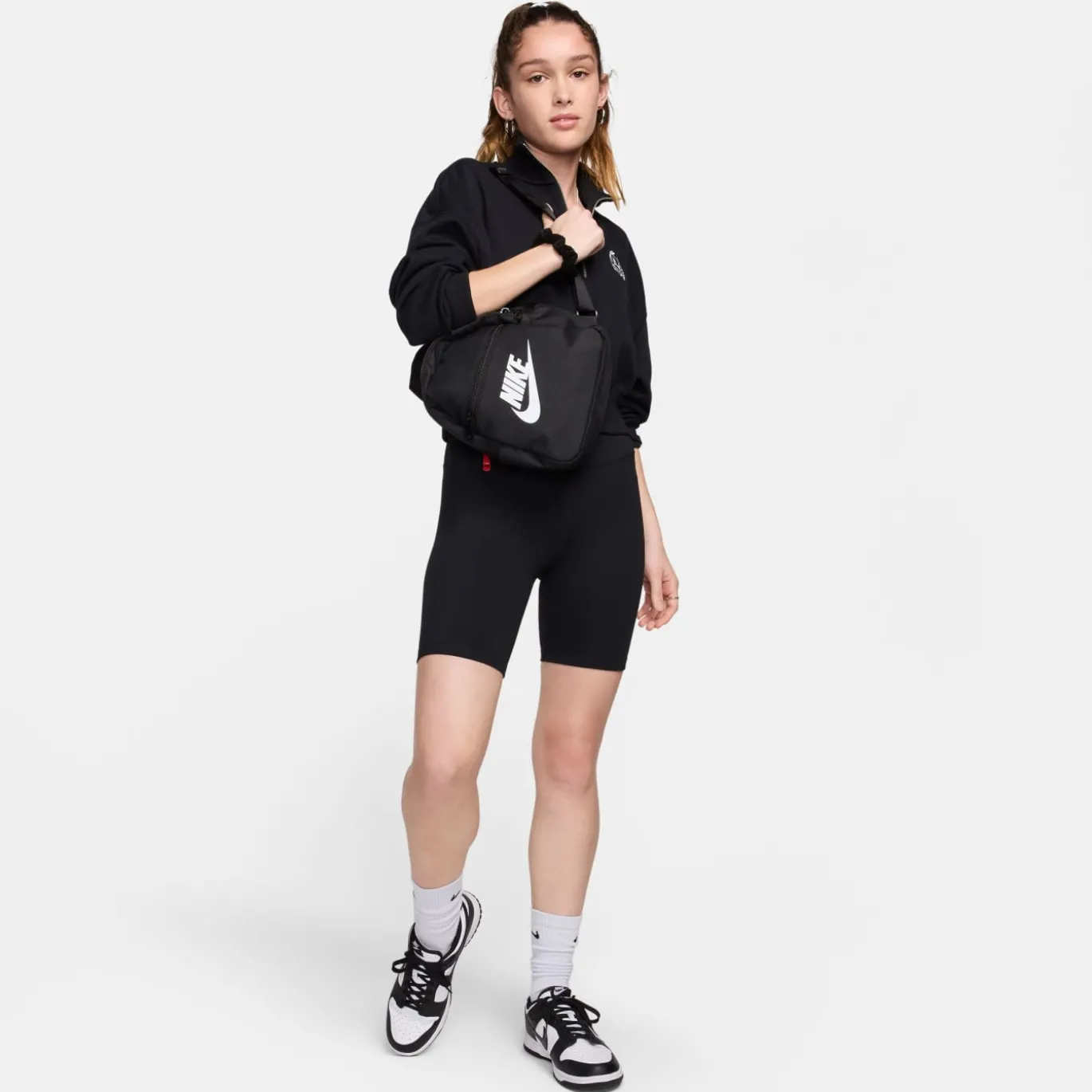 Nike One Short 8-Inch Dames Zwart Wit