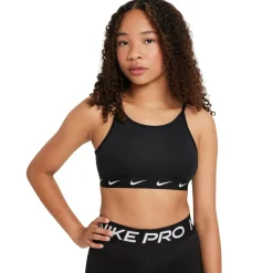 Nike One Sportbeha Meisjes Zwart Wit