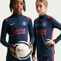 Nike Paris Saint-Germain Academy Pro Trainingstrui 1/4-Zip 2026-2027 Kids Donkerblauw Rood Wit