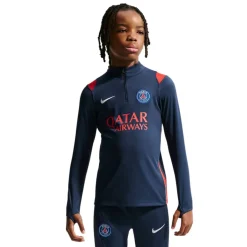 Nike Paris Saint-Germain Academy Pro Trainingspak 1/4-Zip 2026-2027 Kids Donkerblauw Rood Wit