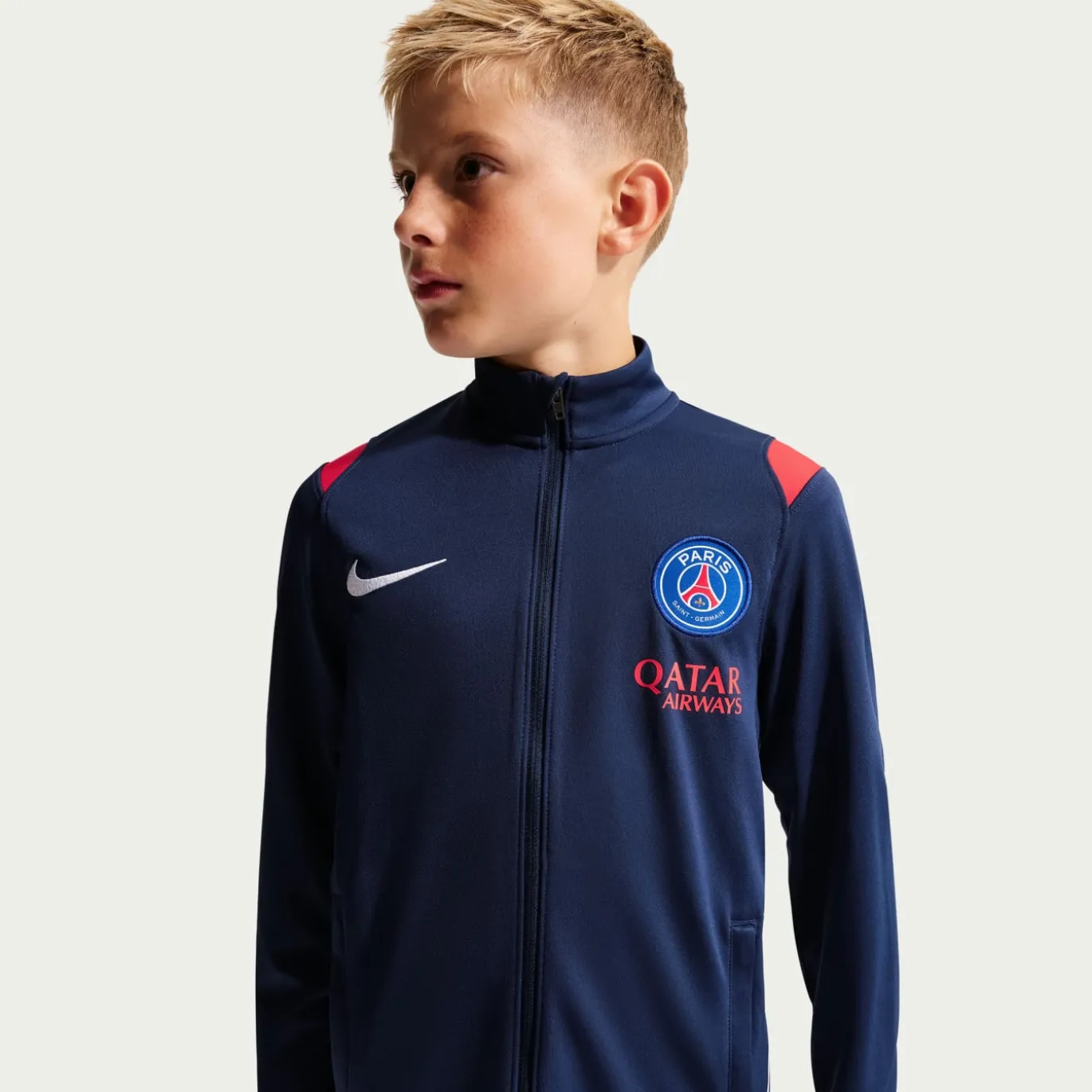 Nike Paris Saint-Germain Academy Pro Trainingspak 2026-2027 Kids Donkerblauw Rood Wit