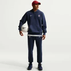 Nike Paris Saint-Germain Club Sportswear Hoodie 2026-2027 Donkerblauw Wit