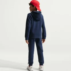 Nike Paris Saint-Germain Club Fleece Hoodie 2026-2027 Kids Donkerblauw Wit