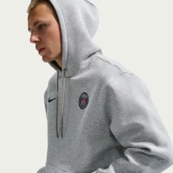 Nike Paris Saint-Germain Club Sportswear Hoodie 2026-2027 Grijs Zwart Donkerblauw