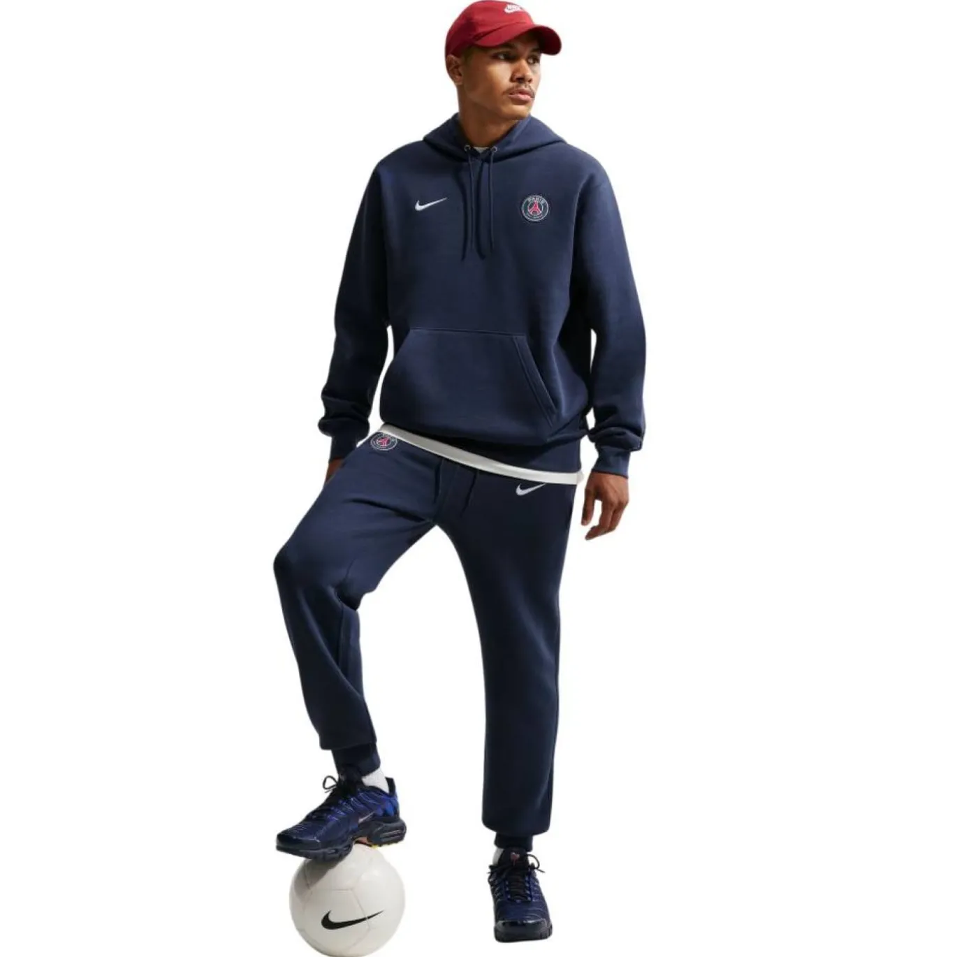 Nike Paris Saint-Germain Club Sportswear Joggingbroek 2026-2027 Donkerblauw Wit