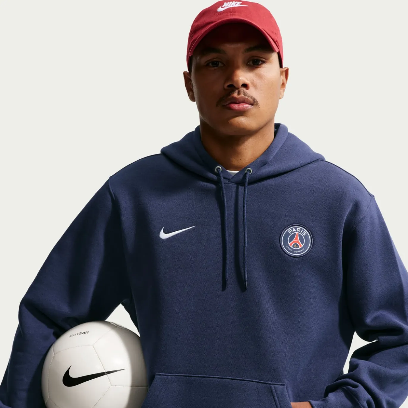 Nike Paris Saint-Germain Club Sportswear Trainingspak Hooded 2026-2027 Donkerblauw Wit