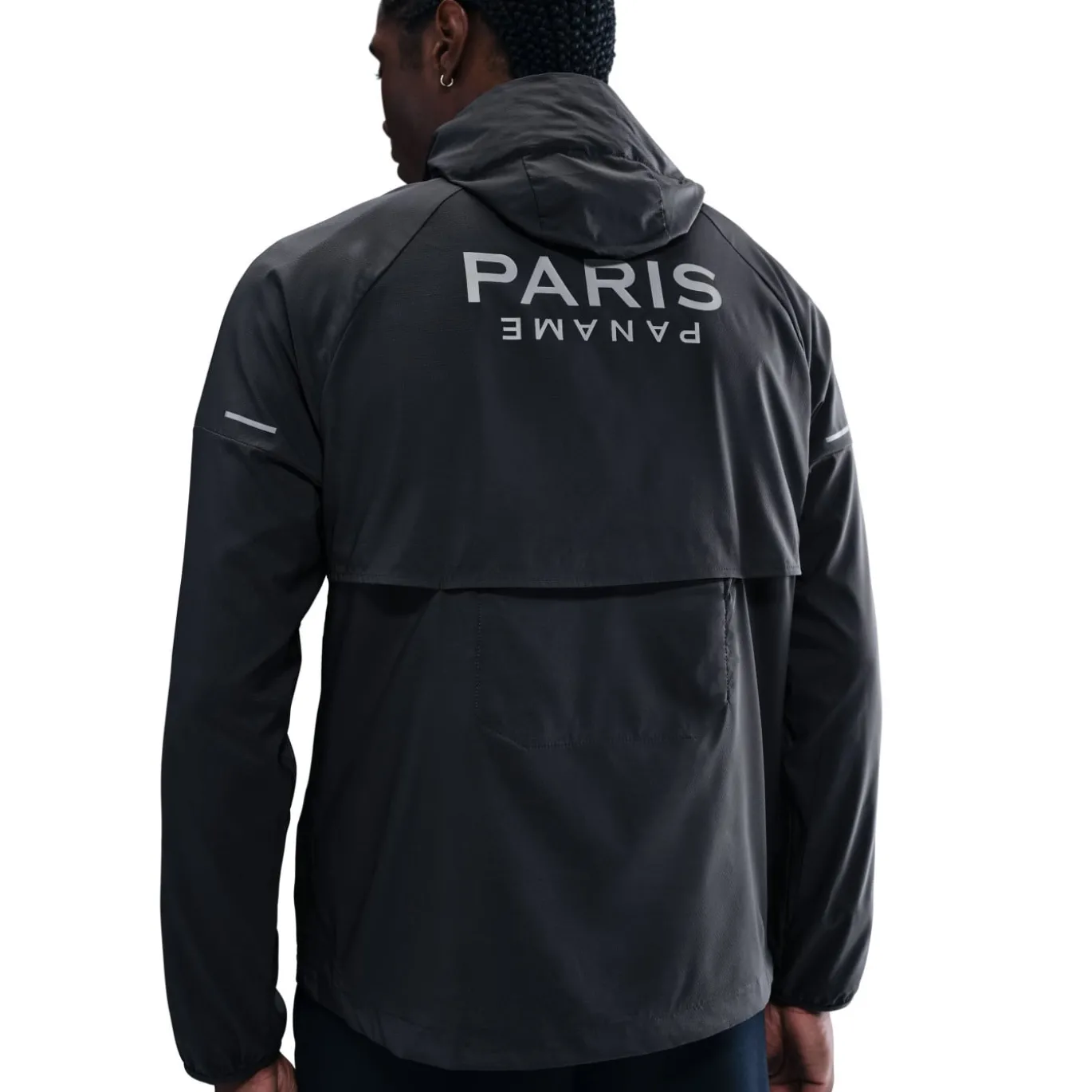 Nike Paris Saint-Germain Impact Windrunner Jack 2025-2026 Donkergrijs Zilver