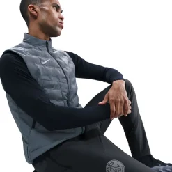 Nike Paris Saint-Germain Phenom Elite Trainingsbroek Woven 2025-2026 Donkergrijs Zilver