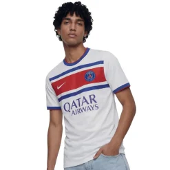 Nike Paris Saint-Germain Pre-Match Trainingsshirt 2026-2027 Wit Donkerblauw Rood