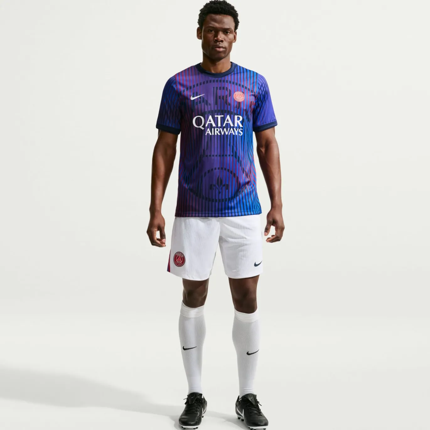 Nike Paris Saint-Germain Pre-Match Trainingsshirt 2026-2027 Donkerblauw Wit