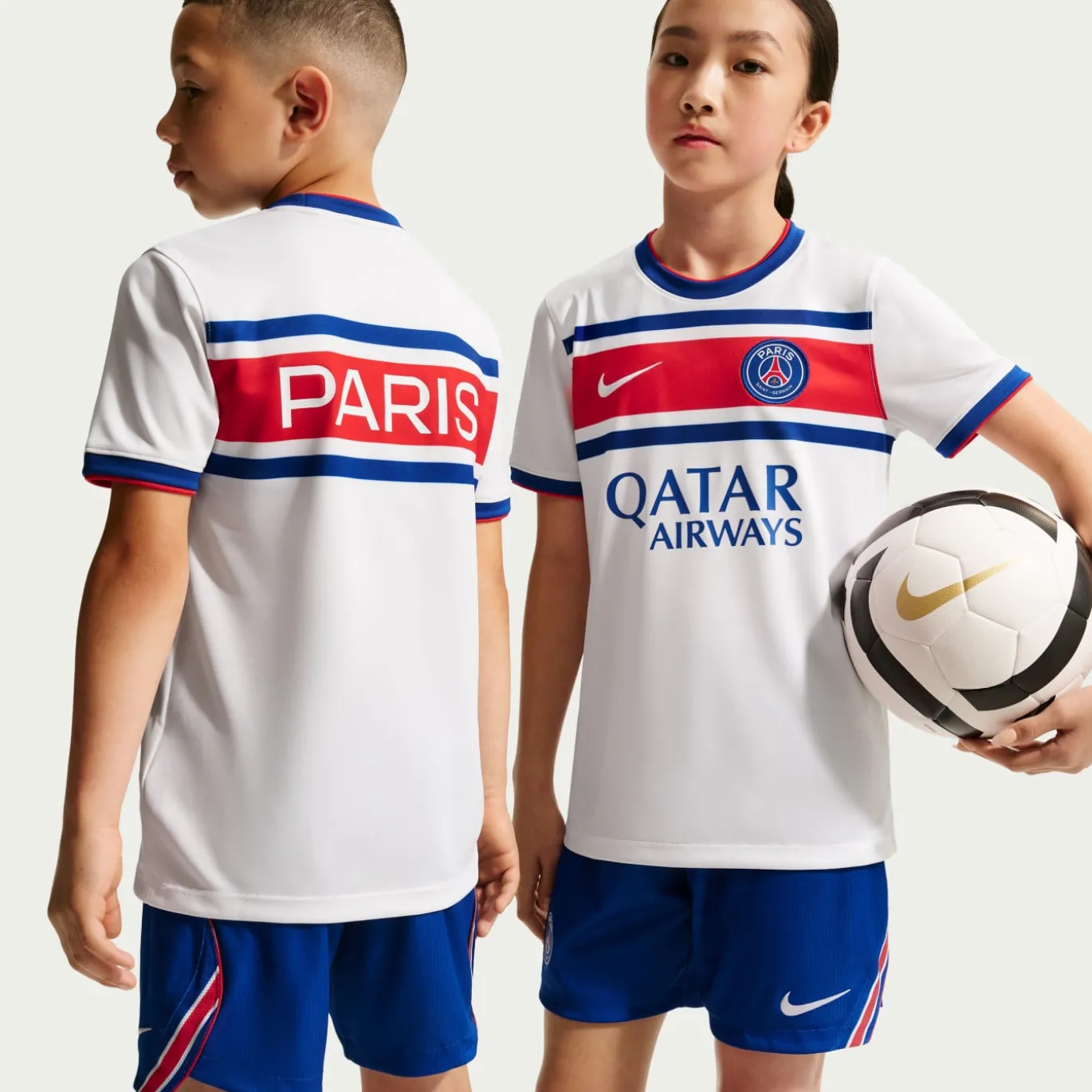 Nike Paris Saint-Germain Pre-Match Trainingsshirt 2026-2027 Kids Wit Rood