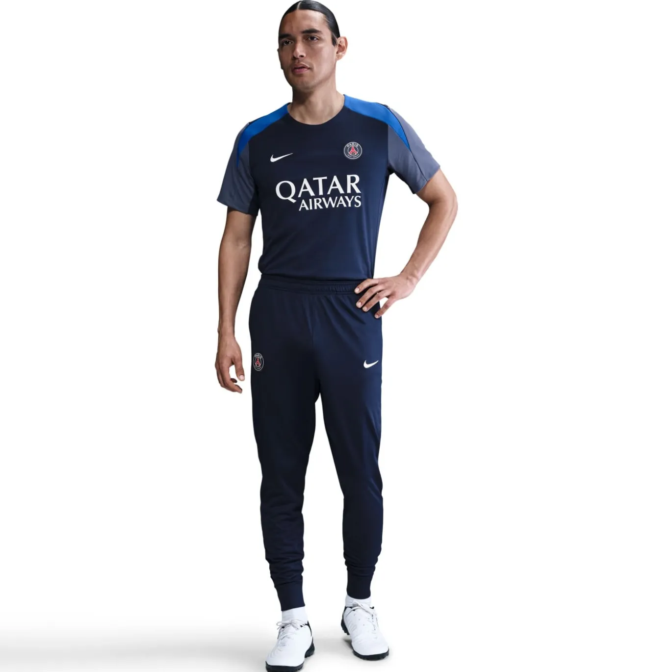 Nike Paris Saint-Germain Strike Trainingsshirt 2025-2026 Donkerblauw Blauw Wit