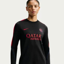 Nike Paris Saint-Germain Strike Trainingspak 1/4-Zip 2026-2027 Dames Zwart Blauw Felrood