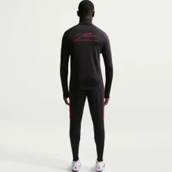 Nike Paris Saint-Germain Strike Trainingstrui 1/4-Zip 2026-2027 Zwart Felrood Donkerblauw