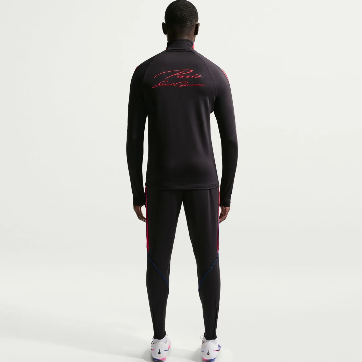 Nike Paris Saint-Germain Strike Trainingstrui 1/4-Zip 2026-2027 Zwart Felrood Donkerblauw