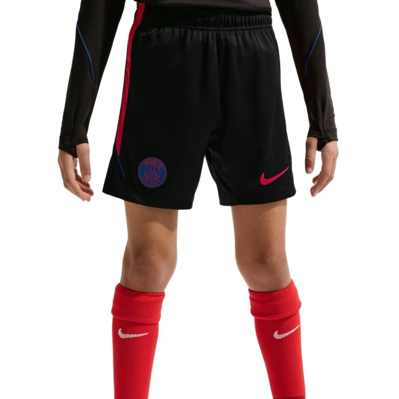 Nike Paris Saint-Germain Strike Trainingsset 2026-2027 Kids Zwart Felrood Donkerblauw