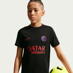 Nike Paris Saint-Germain Strike Trainingsset 2026-2027 Kids Zwart Felrood Donkerblauw