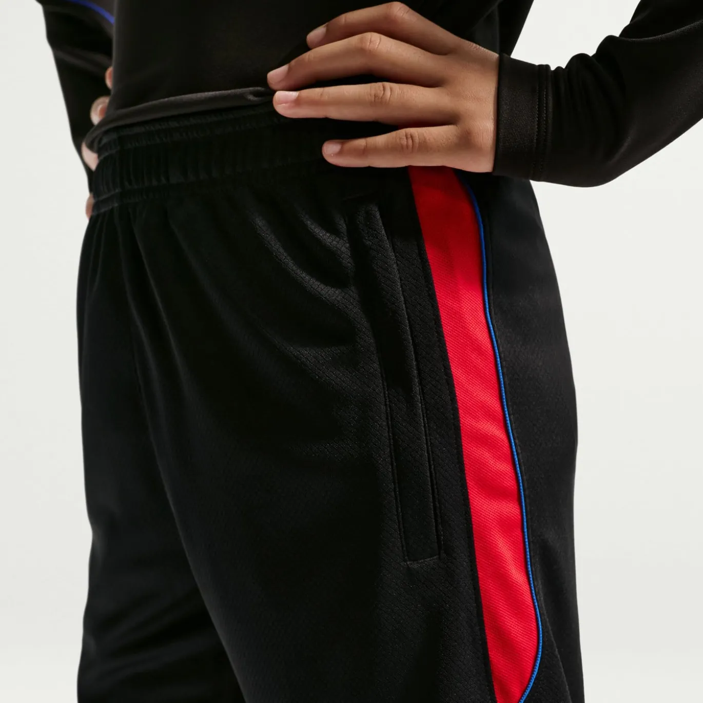 Nike Paris Saint-Germain Strike Trainingsset 2026-2027 Kids Zwart Felrood Donkerblauw