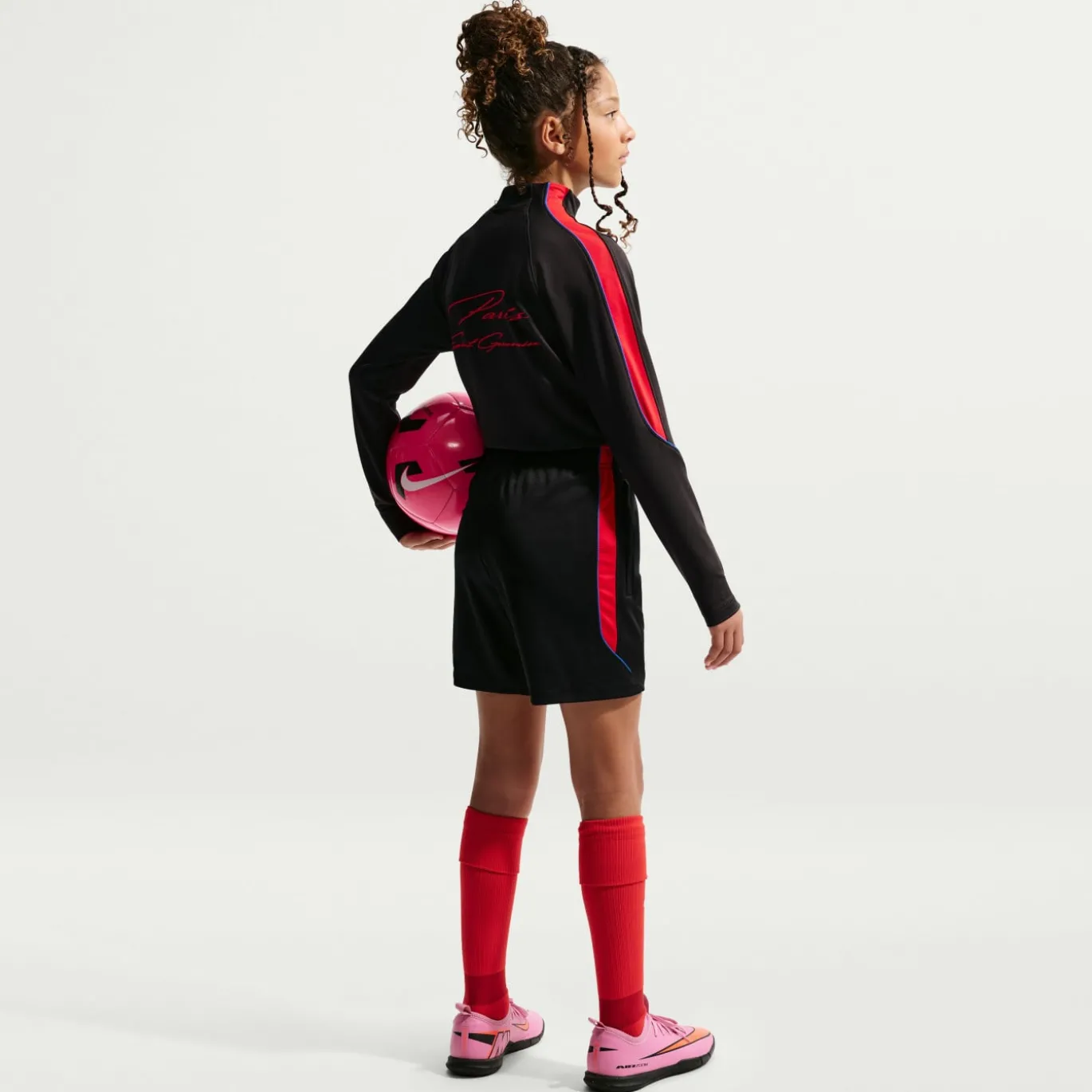 Nike Paris Saint-Germain Strike Trainingsbroekje 2026-2027 Kids Zwart Felrood Donkerblauw