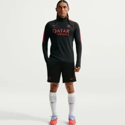Nike Paris Saint-Germain Strike Trainingsbroekje 2026-2027 Zwart Felrood Donkerblauw