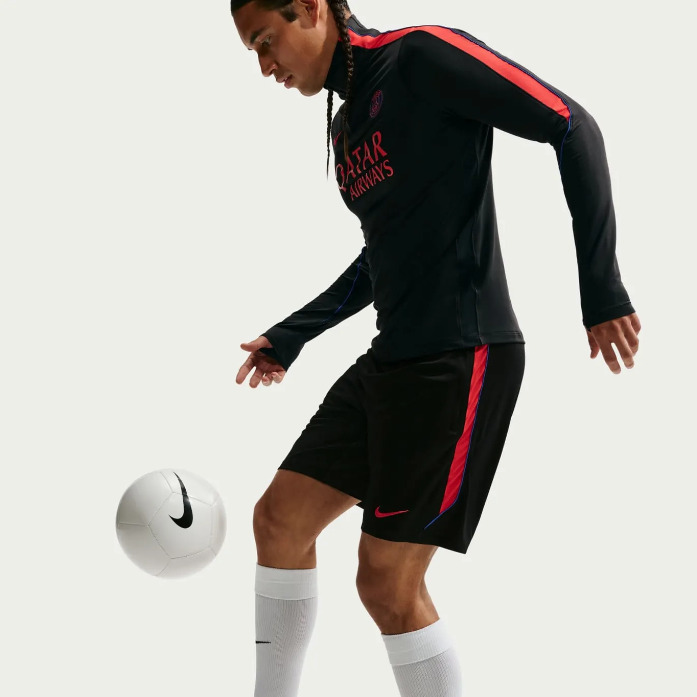 Nike Paris Saint-Germain Strike Trainingsbroekje 2026-2027 Zwart Felrood Donkerblauw