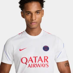Nike Paris Saint-Germain Strike Trainingsshirt 2026-2027 Wit Rood Donkerblauw