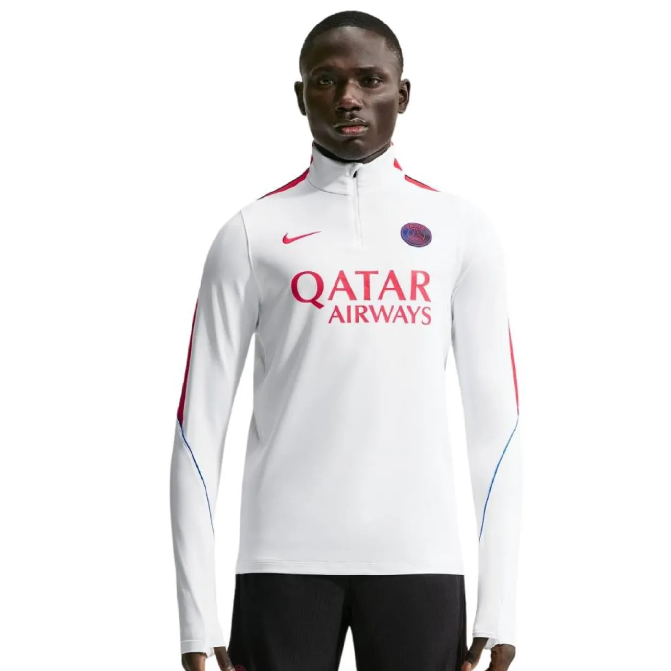 Nike Paris Saint-Germain Strike Trainingspak 1/4-Zip 2026-2027 Wit Donkerblauw Rood