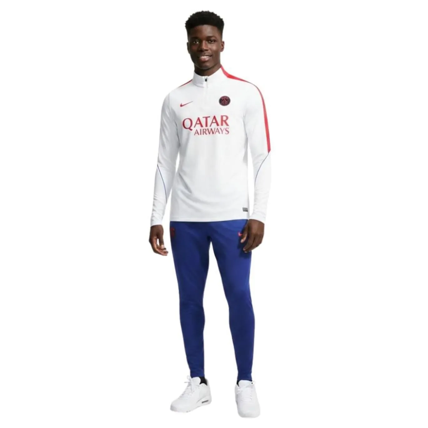 Nike Paris Saint-Germain Strike Trainingspak 1/4-Zip 2026-2027 Wit Donkerblauw Rood