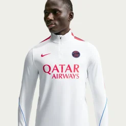 Nike Paris Saint-Germain Strike Trainingspak 1/4-Zip 2026-2027 Wit Donkerblauw Rood