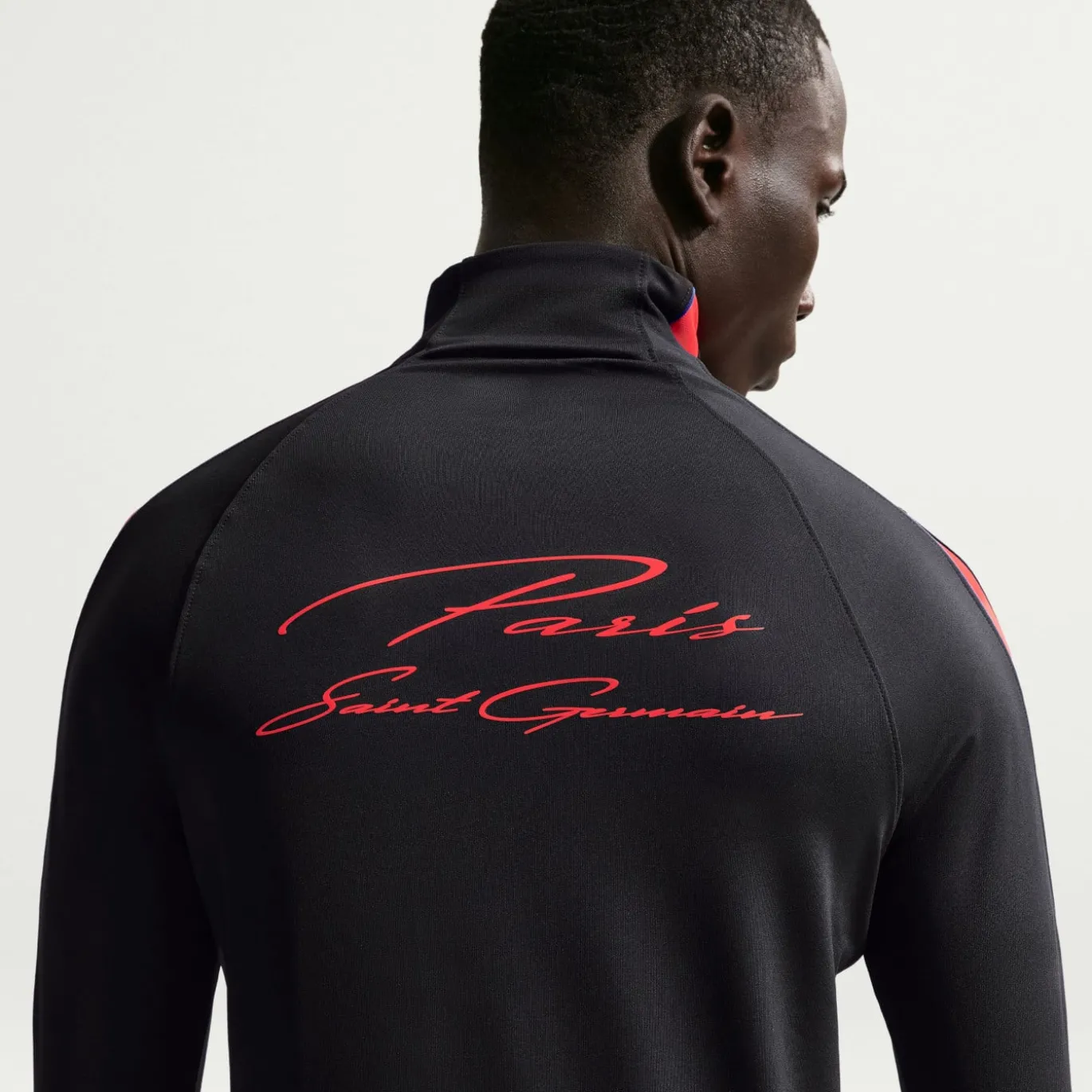 Nike Paris Saint-Germain Strike Trainingspak 1/4-Zip 2026-2027 Zwart Felrood Donkerblauw