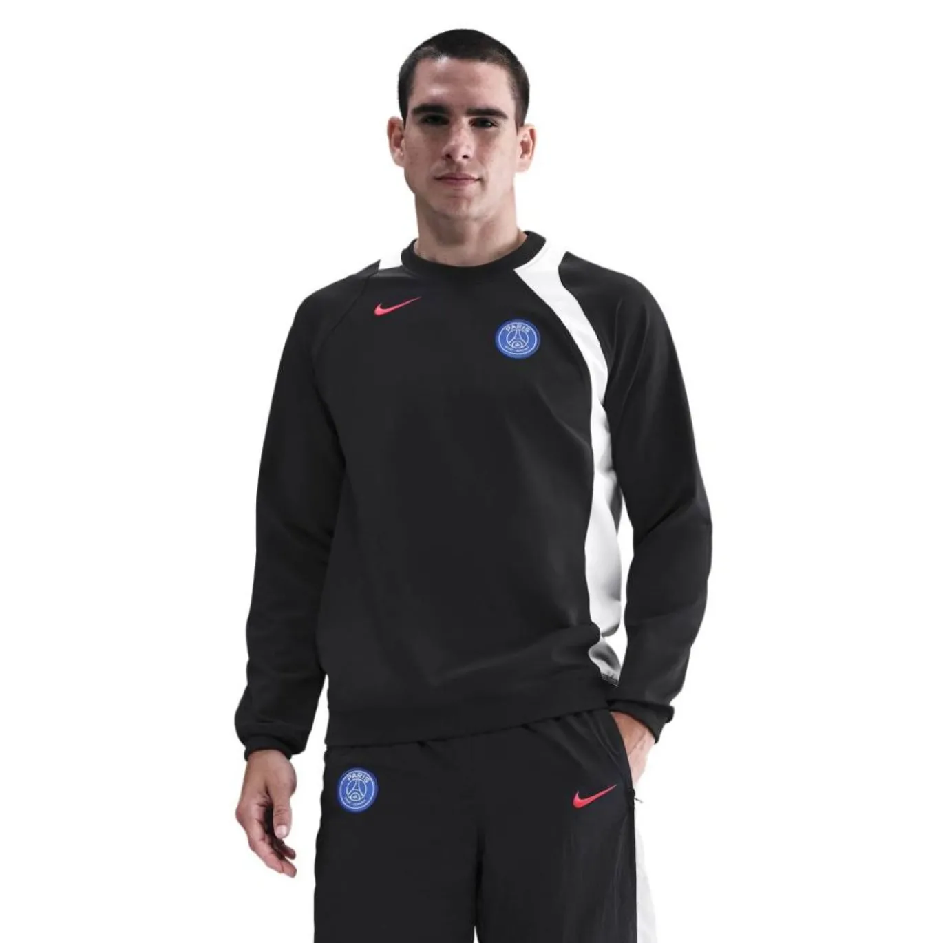 Nike Paris Saint-Germain Total 90 Crew Sweater 2025-2026 Zwart Wit Rood