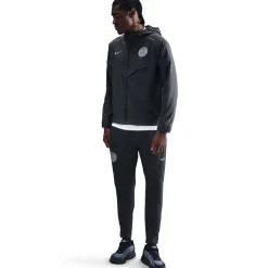Nike Paris Saint-Germain Windrunner Woven Trainingspak Full-Zip 2025-2026 Donkergrijs Zilver
